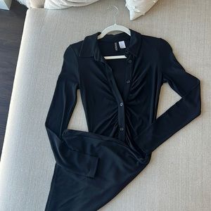 Black Collared Dress